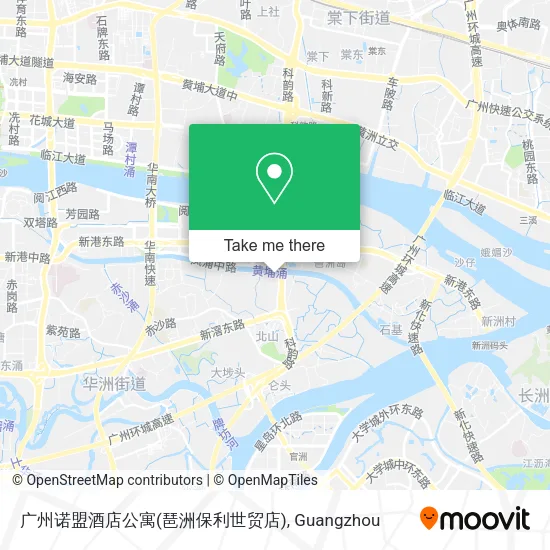 广州诺盟酒店公寓(琶洲保利世贸店) map