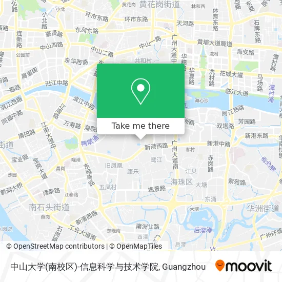 中山大学(南校区)-信息科学与技术学院 map