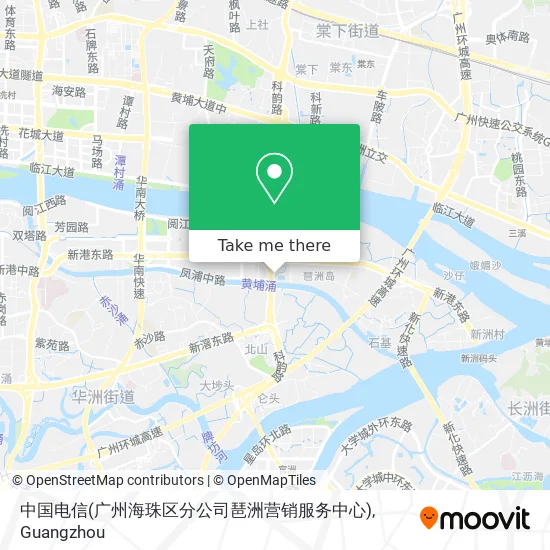 中国电信(广州海珠区分公司琶洲营销服务中心) map