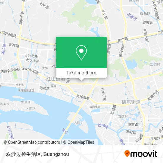 双沙边检生活区 map