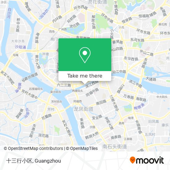 十三行小区 map