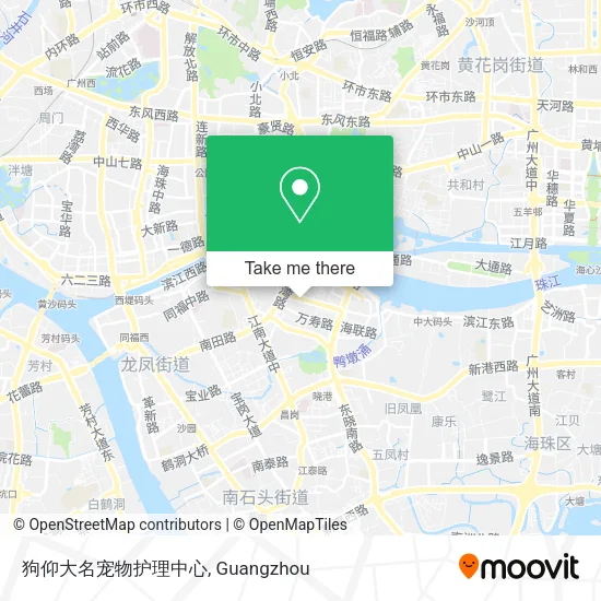 狗仰大名宠物护理中心 map