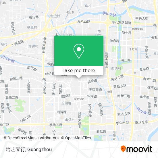培艺琴行 map