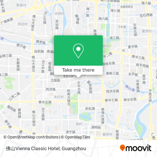 佛山Vienna Classic Hotel map