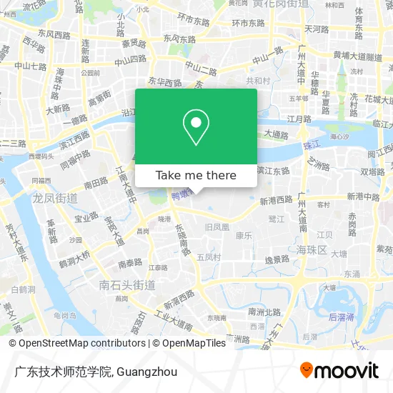 广东技术师范学院 map