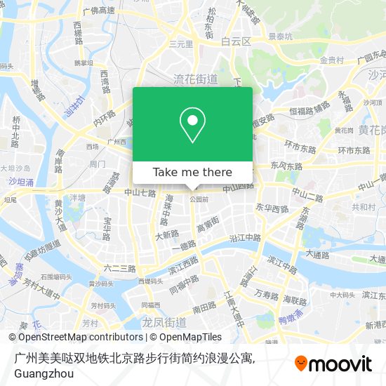 广州美美哒双地铁北京路步行街简约浪漫公寓 map