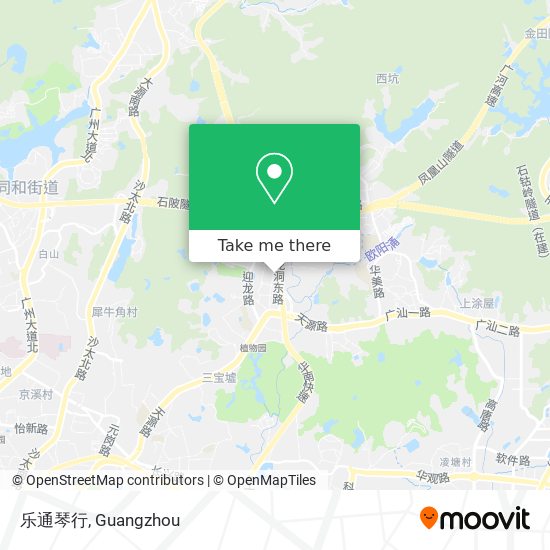 乐通琴行 map
