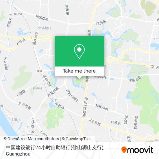 中国建设银行24小时自助银行(佛山狮山支行) map
