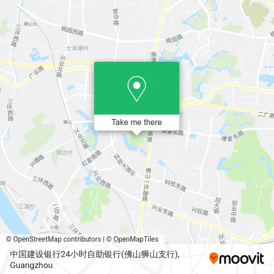 中国建设银行24小时自助银行(佛山狮山支行) map