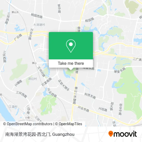 南海湖景湾花园-西北门 map