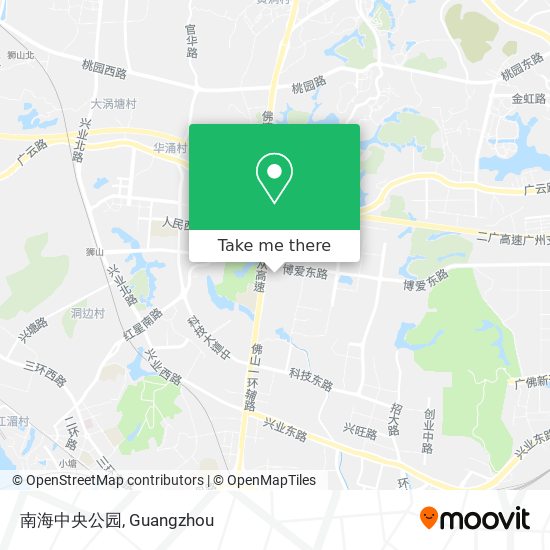 南海中央公园 map