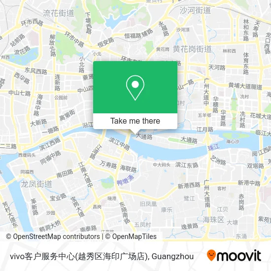 vivo客户服务中心(越秀区海印广场店) map
