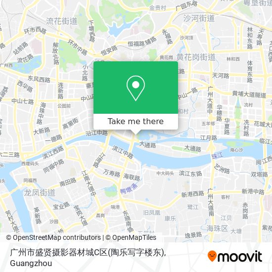 广州市盛贤摄影器材城C区(陶乐写字楼东) map