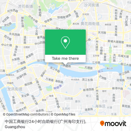中国工商银行24小时自助银行(广州海印支行) map