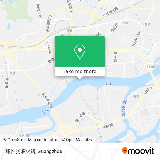 顺怡粥底火锅 map