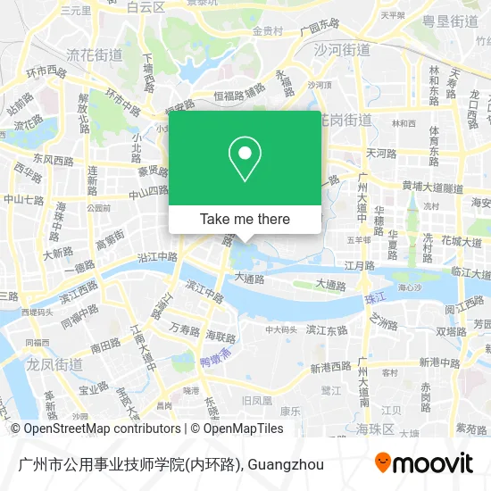 广州市公用事业技师学院(内环路) map