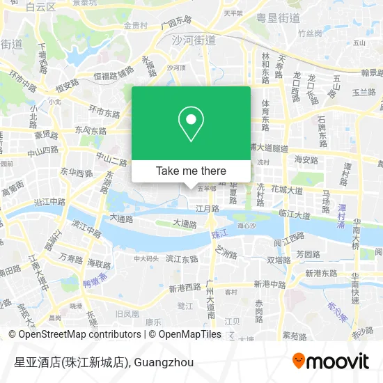 星亚酒店(珠江新城店) map