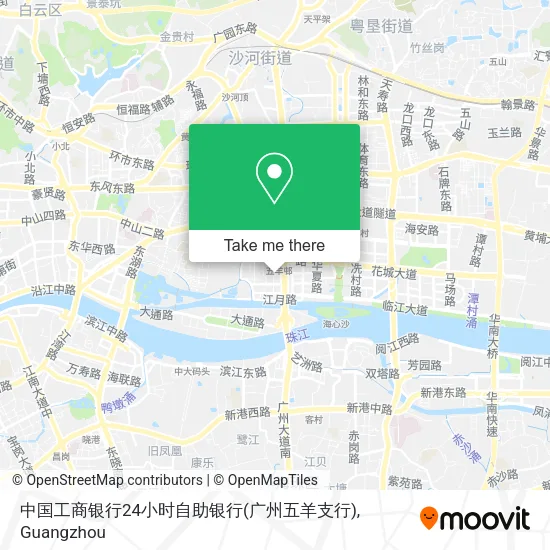 中国工商银行24小时自助银行(广州五羊支行) map