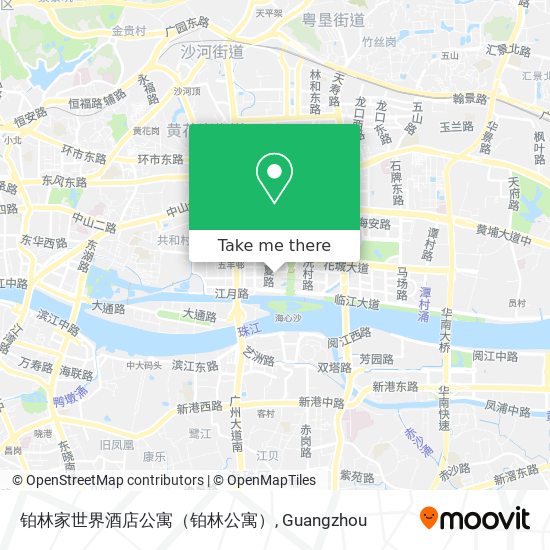 铂林家世界酒店公寓（铂林公寓） map