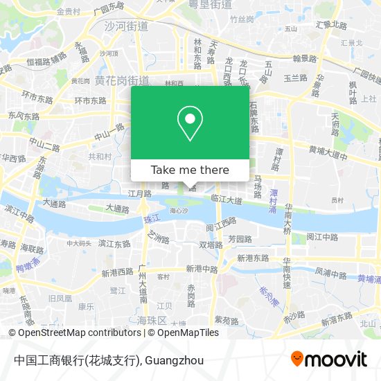 中国工商银行(花城支行) map