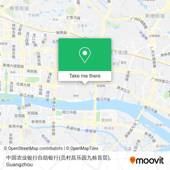 中国农业银行自助银行(员村昌乐园九栋首层) map