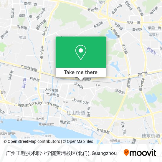 广州工程技术职业学院黄埔校区(北门) map