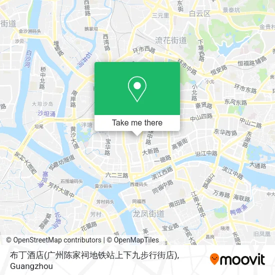 布丁酒店(广州陈家祠地铁站上下九步行街店) map