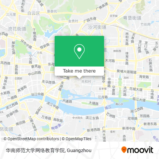 华南师范大学网络教育学院 map