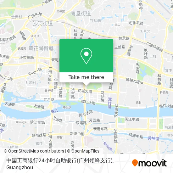 中国工商银行24小时自助银行(广州领峰支行) map