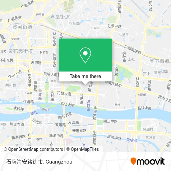 石牌海安路街市 map