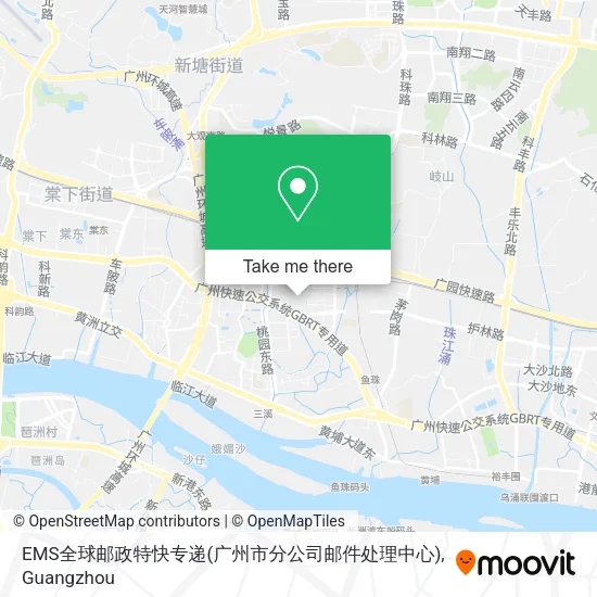EMS全球邮政特快专递(广州市分公司邮件处理中心) map