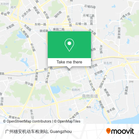 广州穗安机动车检测站 map