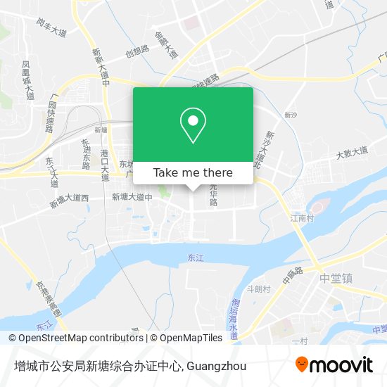 增城市公安局新塘综合办证中心 map