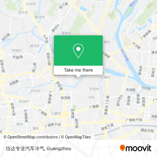 信达专业汽车冷气 map