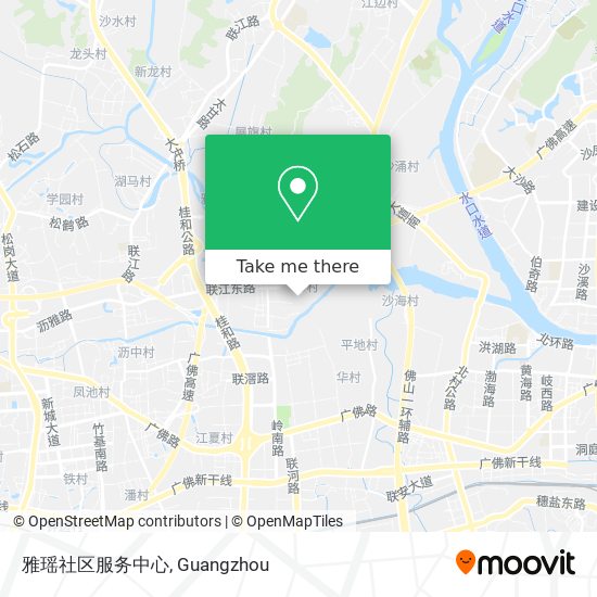 雅瑶社区服务中心 map