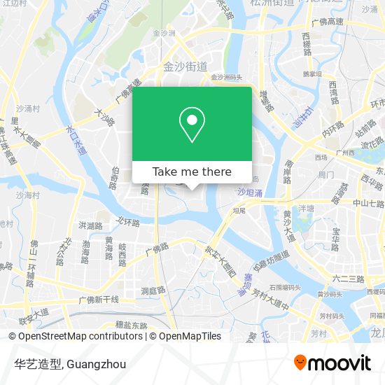 华艺造型 map