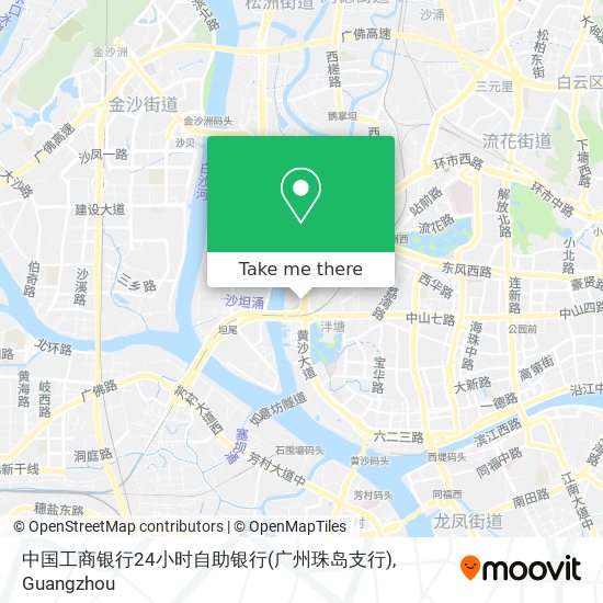 中国工商银行24小时自助银行(广州珠岛支行) map