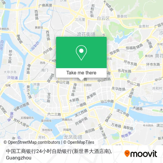 中国工商银行24小时自助银行(新世界大酒店南) map