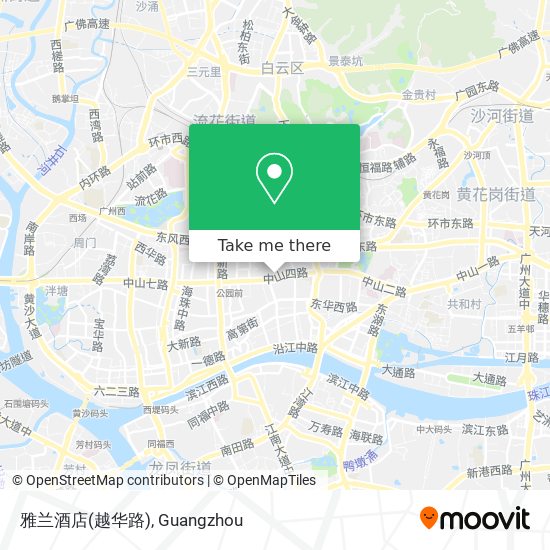 雅兰酒店(越华路) map