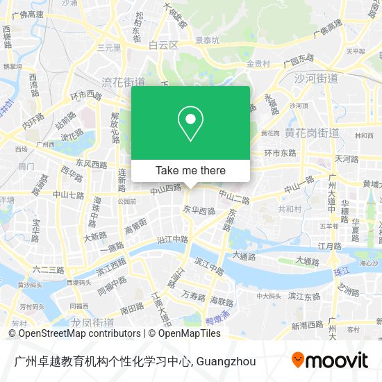 广州卓越教育机构个性化学习中心 map
