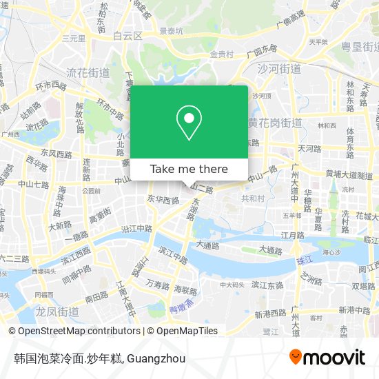 韩国泡菜冷面.炒年糕 map