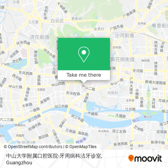 中山大学附属口腔医院-牙周病科洁牙诊室 map