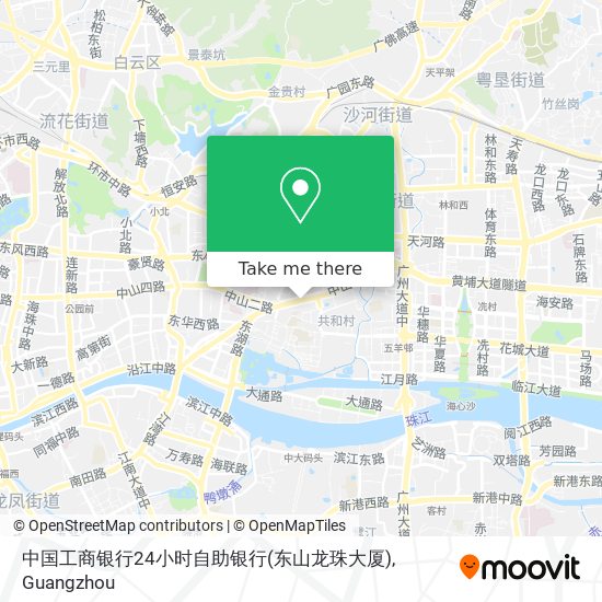 中国工商银行24小时自助银行(东山龙珠大厦) map