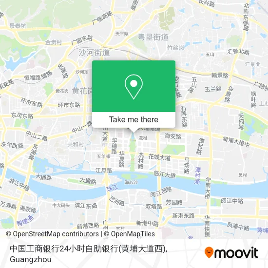 中国工商银行24小时自助银行(黄埔大道西) map