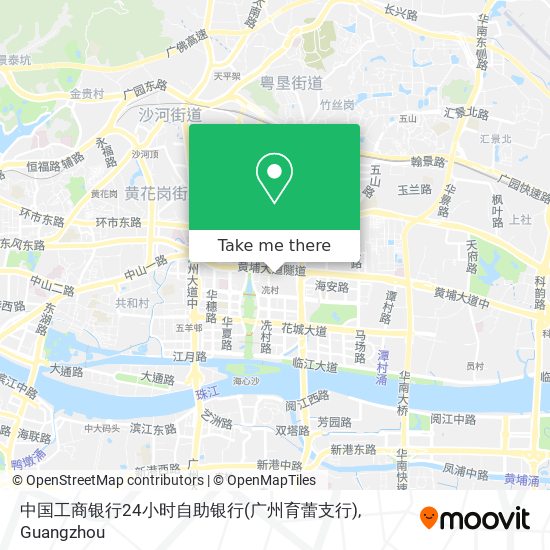 中国工商银行24小时自助银行(广州育蕾支行) map