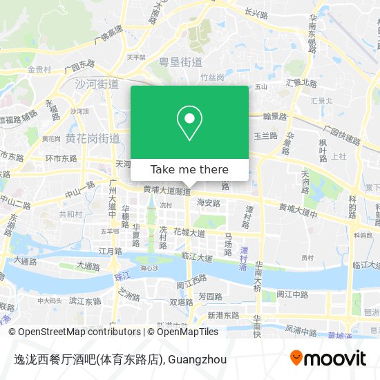 逸泷西餐厅酒吧(体育东路店) map