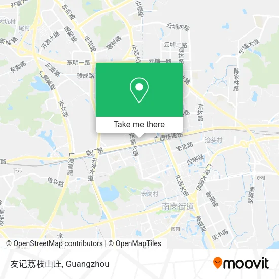 友记荔枝山庄 map