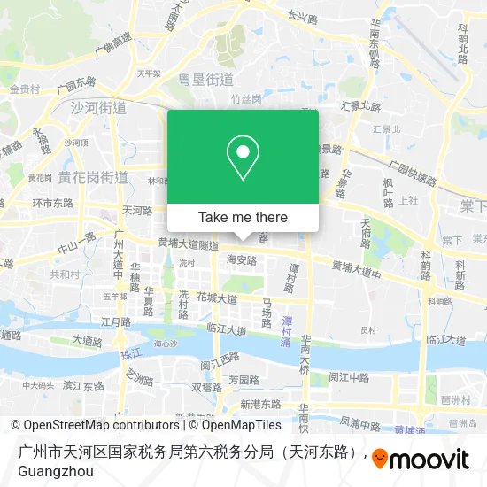 广州市天河区国家税务局第六税务分局（天河东路） map