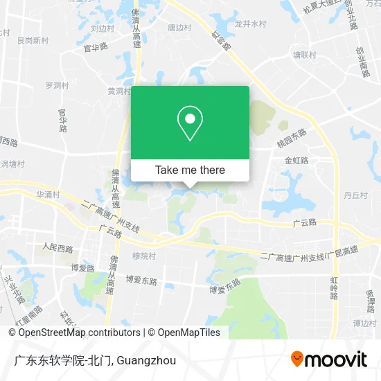 广东东软学院-北门 map
