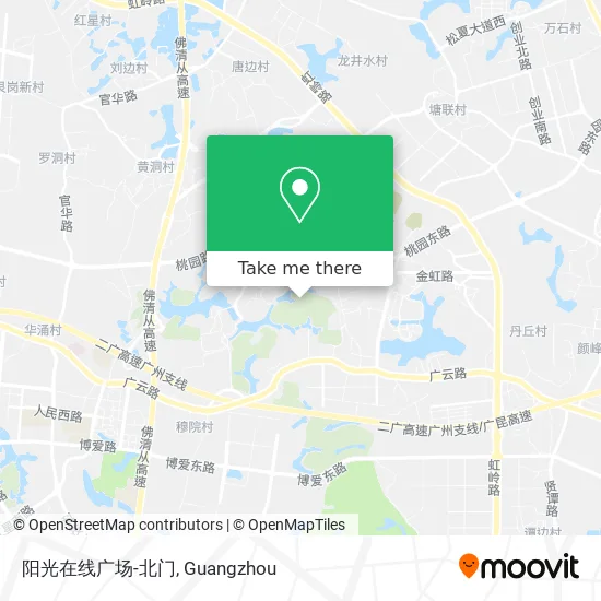 阳光在线广场-北门 map